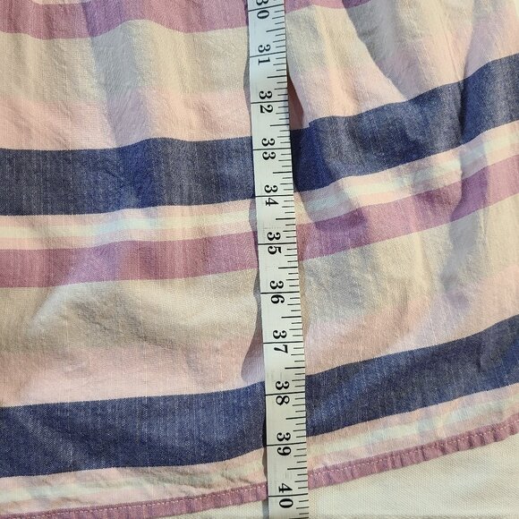 Bebop Striped Midi Halter Dress Size M Rayon Cotton Summer Boho Casual - Picture 10 of 10